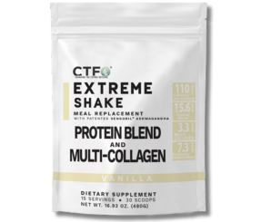 Vanilla XTREME SHAKE w/Sensoril® Ashwagandha PROTEIN & MULTI-COLLAGEN (15 servings, 2 scoops per serving)